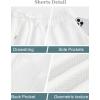 image:imageUOUA Mens Casual 7 Shorts Drawstring Elastic Waist Texture Summer Beach Sweat Shorts with PocketsKhaki