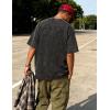 image:imageUOUA Mens Graphic Tees Vintage Oversized TShirts Casual Acid Wash Cotton Streetwear S2XLBonewingsblack