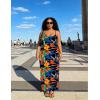 image:imageUOUA Hawaiian Dresses Women Plus Size Luau Party Sundress Summer Maxi Tropical Boho Beach DressBold Floral
