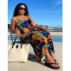 image:imageUOUA Hawaiian Dresses Women Plus Size Luau Party Sundress Summer Maxi Tropical Boho Beach DressBold Floral