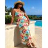 image:imageUOUA Hawaiian Dresses Women Plus Size Luau Party Sundress Summer Maxi Tropical Boho Beach DressHibiscus Leopard