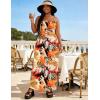 image:imageUOUA Hawaiian Dresses Women Plus Size Luau Party Sundress Summer Maxi Tropical Boho Beach DressMashup Leopard