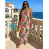 image:imageUOUA Hawaiian Dresses Women Plus Size Luau Party Sundress Summer Maxi Tropical Boho Beach DressPink Leopard