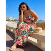 image:imageUOUA Hawaiian Dresses Women Plus Size Luau Party Sundress Summer Maxi Tropical Boho Beach DressPink Leopard