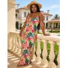 image:imageUOUA Hawaiian Dresses Women Plus Size Luau Party Sundress Summer Maxi Tropical Boho Beach DressPink Leopard