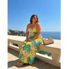image:imageUOUA Hawaiian Dresses Women Plus Size Luau Party Sundress Summer Maxi Tropical Boho Beach DressWhite Leopard