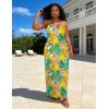 image:imageUOUA Hawaiian Dresses Women Plus Size Luau Party Sundress Summer Maxi Tropical Boho Beach DressWhite Leopard