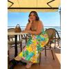 image:imageUOUA Hawaiian Dresses Women Plus Size Luau Party Sundress Summer Maxi Tropical Boho Beach DressWhite Leopard
