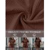 image:imageUOUA Womens Plus Size Sweatsuit 2 Piece Outfits Summer Short Sleeve Tops Wide Leg Pants Tracksuit Lounge SetsNew Brown