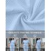 image:imageUOUA Womens Plus Size Sweatsuit 2 Piece Outfits Summer Short Sleeve Tops Wide Leg Pants Tracksuit Lounge SetsNew Lightblue