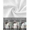 image:imageUOUA Womens Plus Size Sweatsuit 2 Piece Outfits Summer Short Sleeve Tops Wide Leg Pants Tracksuit Lounge SetsNew White