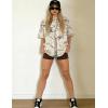 image:imageUOUA Women Oversized Graphic TShirt Casual Cotton Tees Printed Summer TopsApricot Leaves