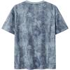 image:imageUOUA Women Oversized Graphic TShirt Casual Cotton Tees Printed Summer TopsBlue Leaves