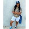 image:imageUOUA Women Oversized Graphic TShirt Casual Cotton Tees Printed Summer TopsGreen Leaves