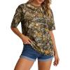 image:imageUOUA Women Oversized Graphic TShirt Casual Cotton Tees Printed Summer TopsGreen Leaves