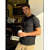 image:imageUOUA Mens TShirts Short Sleeve Sweatshirt Casual Crewneck Textured Knit Pullover Tee TopsBlack