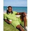 image:imageUOUA Summer Outfits for Men 2 Piece Short Sleeve Button Down Shirt amp Shorts Set Casual Vacation Beach TracksuitCubaapplegreen