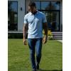 image:imageUOUA Mens Casual Polo Shirt Summer Short SleeveTShirt Vacation Textured Golf Top Beach ClothesLightblue