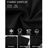 image:imageUOUA Mens Crewneck Sweatshirts Soild Color Geometric Texture T Shirts Short Sleeve Casual Pullover ShirtNew Black