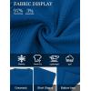 image:imageUOUA Mens Crewneck Sweatshirts Soild Color Geometric Texture T Shirts Short Sleeve Casual Pullover ShirtNew Denimblue
