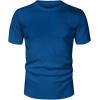 image:imageUOUA Mens Crewneck Sweatshirts Soild Color Geometric Texture T Shirts Short Sleeve Casual Pullover ShirtNew Denimblue
