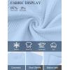 image:imageUOUA Mens Crewneck Sweatshirts Soild Color Geometric Texture T Shirts Short Sleeve Casual Pullover ShirtNew Lightblue