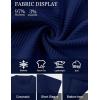 image:imageUOUA Mens Crewneck Sweatshirts Soild Color Geometric Texture T Shirts Short Sleeve Casual Pullover ShirtNew Navyblue