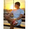 image:imageUOUA Mens Shorts Set 2 Piece Summer Outfits Casual Vacation TracksuitsLight Blue