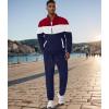 image:imageUOUA Mens Tracksuits Set Full Zip Jacket amp Sweatpants 2 Piece Athletic Jogging Suits Casual Sports Color Block OutfitRed