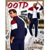 image:imageUOUA Mens Tracksuits Set Full Zip Jacket amp Sweatpants 2 Piece Athletic Jogging Suits Casual Sports Color Block OutfitRed