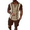 Khaki Stripe Brown