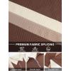 image:imageUOUA Mens 14 Zip Polo Shirts Summer Short Sleeve Sweatshirts Vintage Striped Texture Tops Casual Golf TeeWhite Stripe Denim Blue