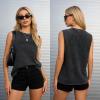 image:imageUOUA Mens Graphic Tank Tops Washed Sleeveless Tee Shirts Summer Vintage Cotton Streetwear S2XLBonewingsblack