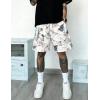 image:imageUOUA Mens Mesh Camo Graphic Shorts Vintage Designer Workout Shorts Casual Cool Streetwear Waist PantsApricotleaves