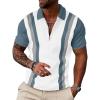 White Stripe Denim Blue