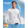 image:imageBoladeci Mens UPF 50 Sun Protection Hoodie Shirts Lightweight Long Sleeve Rash Guard Fishing Swim ShirtsWhite