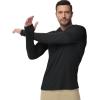 image:imageBoladeci Mens UPF 50 Sun Protection Lightweight Hoodie Shirts Long Sleeve Fishing Shirt SPF UV Hiking SwimBlack