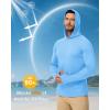image:imageBoladeci Mens UPF 50 Sun Protection Lightweight Hoodie Shirts Long Sleeve Fishing Shirt SPF UV Hiking SwimBlue