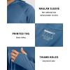 image:imageBoladeci Mens UPF 50 Sun Protection Lightweight Hoodie Shirts Long Sleeve Fishing Shirt SPF UV Hiking SwimBlue Gray