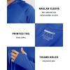 image:imageBoladeci Mens UPF 50 Sun Protection Lightweight Hoodie Shirts Long Sleeve Fishing Shirt SPF UV Hiking SwimBright Blue