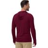 image:imageBoladeci Mens UPF 50 Sun Protection Lightweight Hoodie Shirts Long Sleeve Fishing Shirt SPF UV Hiking SwimBurgundy
