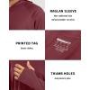 image:imageBoladeci Mens UPF 50 Sun Protection Lightweight Hoodie Shirts Long Sleeve Fishing Shirt SPF UV Hiking SwimBurgundy