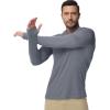 image:imageBoladeci Mens UPF 50 Sun Protection Lightweight Hoodie Shirts Long Sleeve Fishing Shirt SPF UV Hiking SwimDark Gray