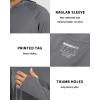 image:imageBoladeci Mens UPF 50 Sun Protection Lightweight Hoodie Shirts Long Sleeve Fishing Shirt SPF UV Hiking SwimDark Gray