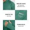 image:imageBoladeci Mens UPF 50 Sun Protection Lightweight Hoodie Shirts Long Sleeve Fishing Shirt SPF UV Hiking SwimEmerald Green