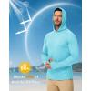 image:imageBoladeci Mens UPF 50 Sun Protection Lightweight Hoodie Shirts Long Sleeve Fishing Shirt SPF UV Hiking SwimLake Blue