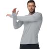 image:imageBoladeci Mens UPF 50 Sun Protection Lightweight Hoodie Shirts Long Sleeve Fishing Shirt SPF UV Hiking SwimLight Gray