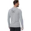image:imageBoladeci Mens UPF 50 Sun Protection Lightweight Hoodie Shirts Long Sleeve Fishing Shirt SPF UV Hiking SwimLight Gray
