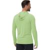 image:imageBoladeci Mens UPF 50 Sun Protection Lightweight Hoodie Shirts Long Sleeve Fishing Shirt SPF UV Hiking SwimLight Green