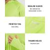 image:imageBoladeci Mens UPF 50 Sun Protection Lightweight Hoodie Shirts Long Sleeve Fishing Shirt SPF UV Hiking SwimNeon Green
